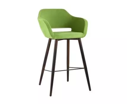 Стул барный Саймон велюр травяной
