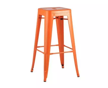 Стул барный TOLIX оранжевый глянцевый
