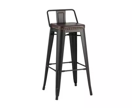 Стул барный TOLIX SOFT черный матовый