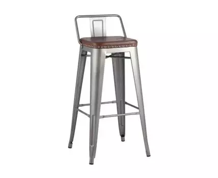 Стул барный TOLIX SOFT серебристый