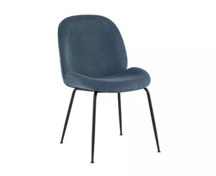 Стул Beetle велюр голубой