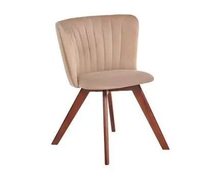 Стул Bella латте, темный орех