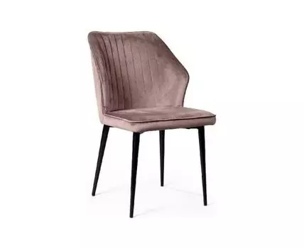 Стул Berg, бархат пепельно-бежевый 25