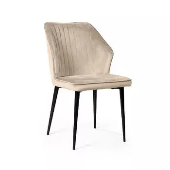 Стул Berg, бархат светло-бежевый 2