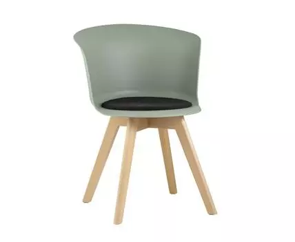 Стул Blossom с подушкой серо-зеленый