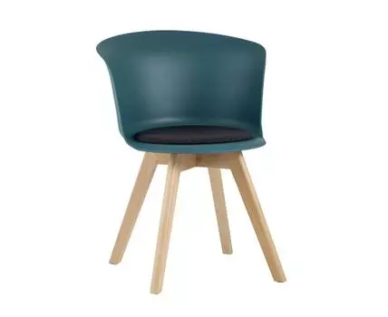 Стул Blossom с подушкой темно-бирюзовый