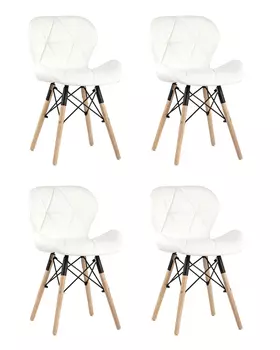 Стул Бон экокожа белый 4 шт.