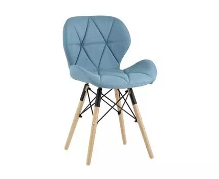 Стул Бон рогожка голубой