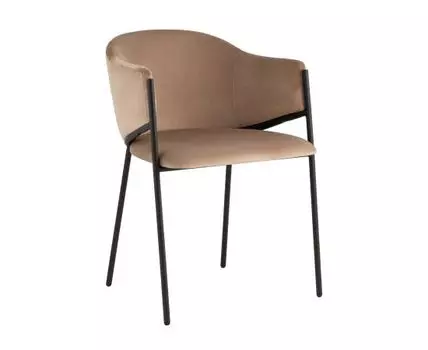 Стул Brace велюр капучино