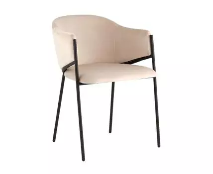 Стул Brace велюр молочный