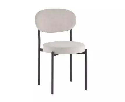 Стул Бриф SN велюр светло-серый каркас антрацитовый муар