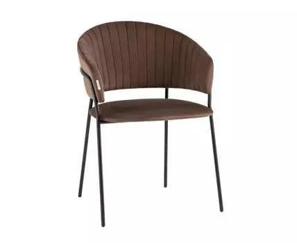 Стул Бруно велюр коричневый