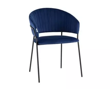 Стул Бруно велюр синий
