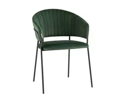 Стул Бруно велюр зелёный