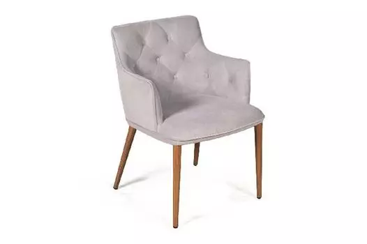 Стул Carl с подлокотниками, светло-серый