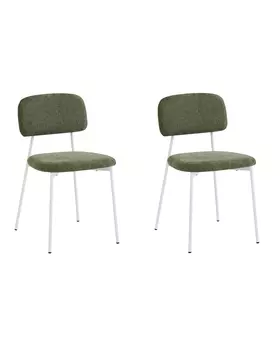 Стул Chao зеленый белые ножки 2 шт.