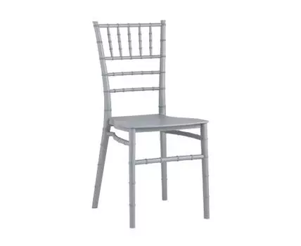 Стул Chiavari (Кьявари) пластик серебряный