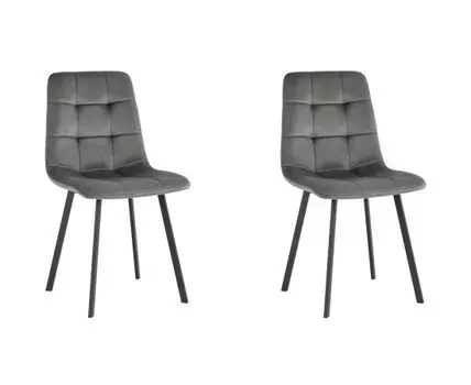Стул Chilly велюр антрацитовый 2 шт.