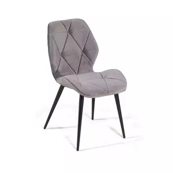 Стул Crystal, бархат светло-серый 26