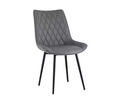 Стул Дарвин экокожа серый