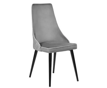Стул Dave серый с жаккардом