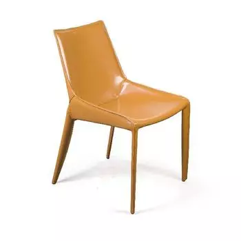 Стул David, кожа camel