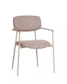 Стул Doe коричневый бежевые ножки