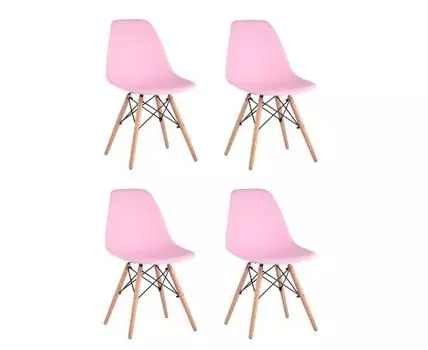 Стул DSW розовый x4