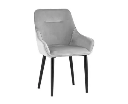Стул Джоан велюр светло-серый