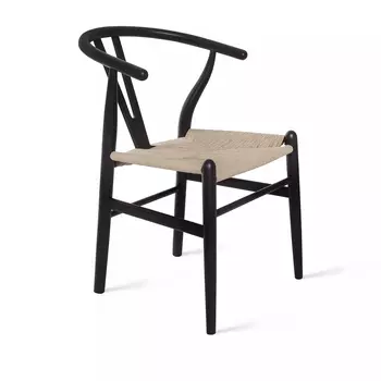 Стул Edvin, бук натуральный (покрытие - эмаль черная)