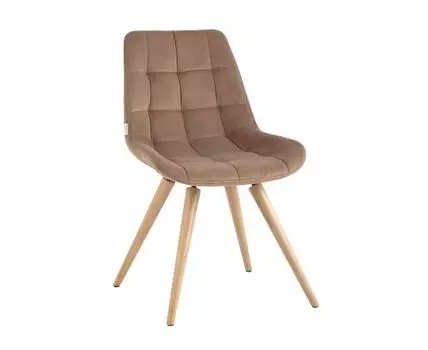 Стул Флекс на деревянных ножках велюр капучино