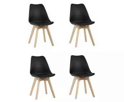 Стул FRANKFURT NEW черный 4 шт