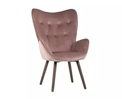Стул Гранд велюр розовый