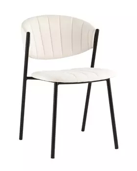 Стул Харпер ткань рогожка молочный