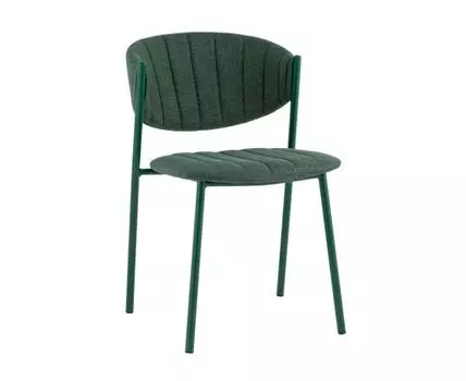 Стул Харпер ткань рогожка зеленый каркас зеленый полуглянцевый муар