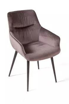 Стул Jordan, бархат пепельно-бежевый 25, опора конус