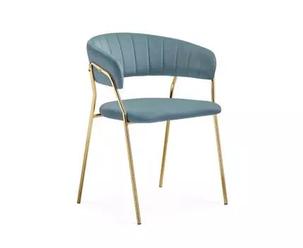 Стул Kamelia (голубой, золотистый, 60)