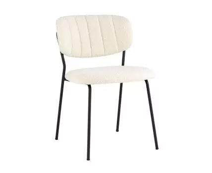 Стул Кэрол без подлокотников букле белый