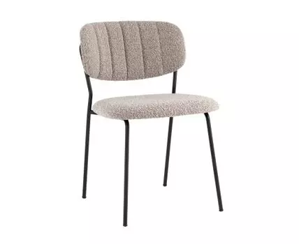 Стул Кэрол без подлокотников букле серый