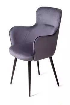 Стул King, поворотный на 90 градусов, функция возврата, антишум, бархат серый 27