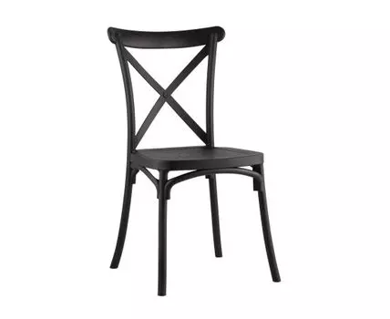 Стул Кроссбэк пластиковый черный
