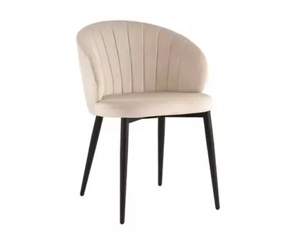 Стул Lastura велюр молочный