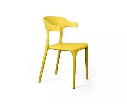 Стул Leo, первичный пластик желтый