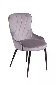 Стул Leonardo, бархат светло-серый 26