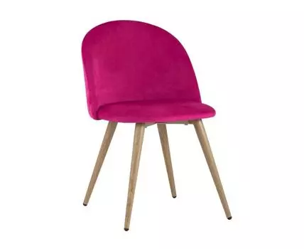 Стул Лион велюр розовый