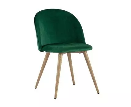 Стул Лион велюр с ромбами зеленый