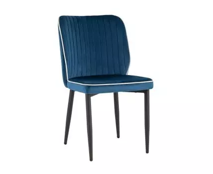 Стул Лоренс велюр синий