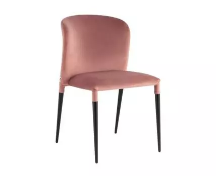 Стул Лори велюр пыльно-розовый