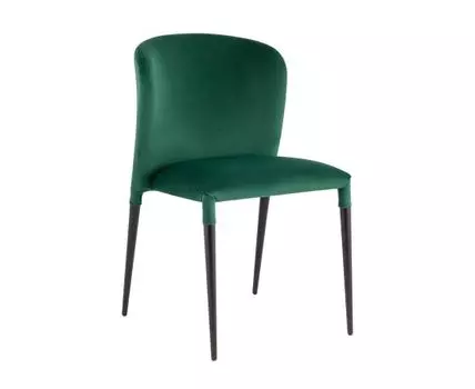 Стул Лори велюр зелёный