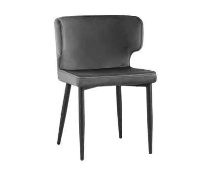 Стул Матео велюр серый